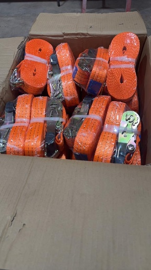 16pc 1.5” Ratchet Straps