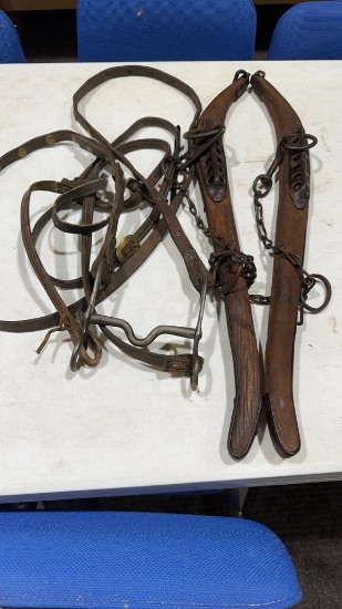 Antique bridle & horse hames