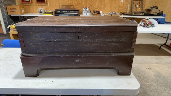 Antique box w/antique woodworking tools