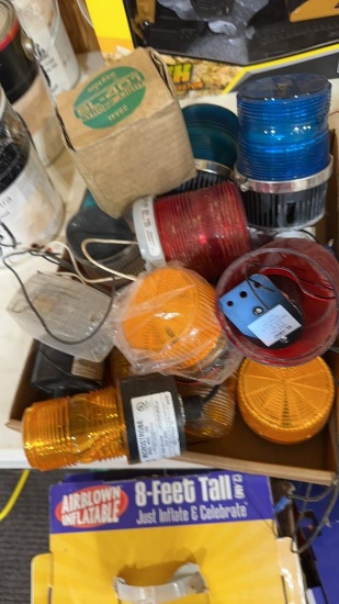 Box of misc strobe lights