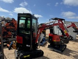 Miva VA13C Mini Excavator w/ cab