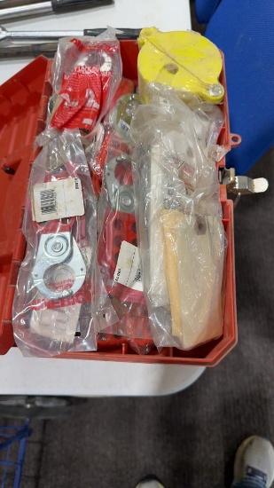Box of lock-out/tag-out supplies