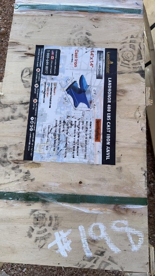 Unused 400lb Cast iron anvil