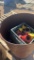 Lot of thread protectors in 2 barrels