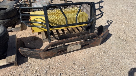 Grill guard and front bumper