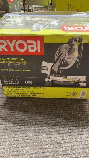 RYOBI 10" compound miter saw w/LED