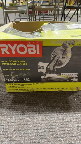 RYOBI 10" compound miter saw w/LED