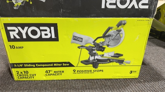 RYOBI 7-1/4" sliding compound miter saw