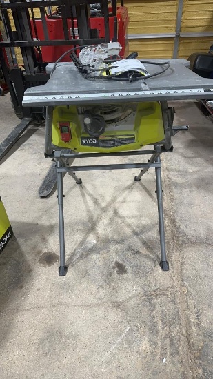 RYOBI 10" table saw w/steel stand
