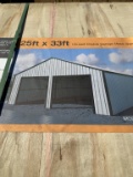 25x33 Portable Metal Shed