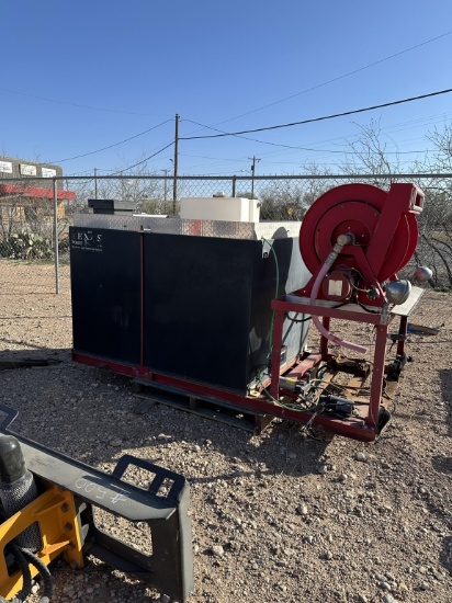 Fire fighting tank & hose reel-missing pump