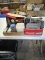 2 boxes of lights, fishing hooks & electric game