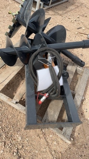 Wolverine Skid Steer Auger with 2 bits