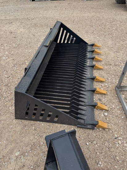 Landhonor 72" Rock Bucket for skid steer