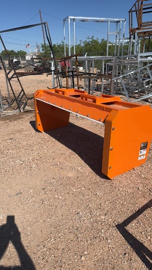 Wolverine 96" snow pusher for skid steer