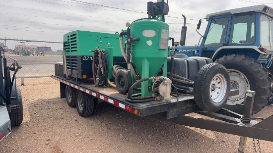 MMLJ Dustless Blasting System on trailer