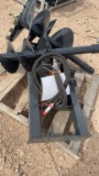 Wolverine Skid Steer Auger with 2 bits