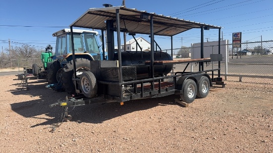 BBQ Cooking Trailer.