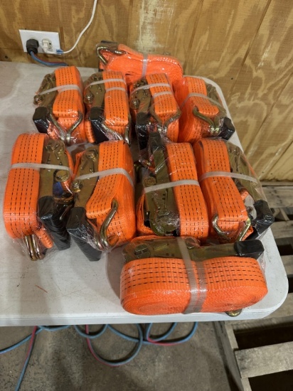 10pc 2” ratchet straps