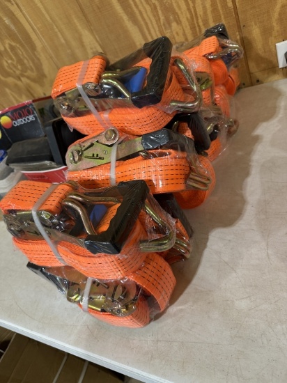 12pc 2” ratchet straps
