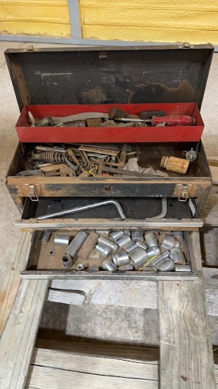 Toolbox w/misc tools & parts