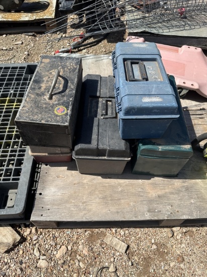 Lot of 5 toolboxes
