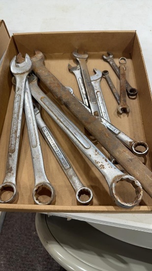 Box of combo wrenches