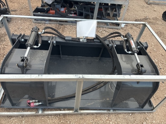 72" Grapple bucket for skid steer