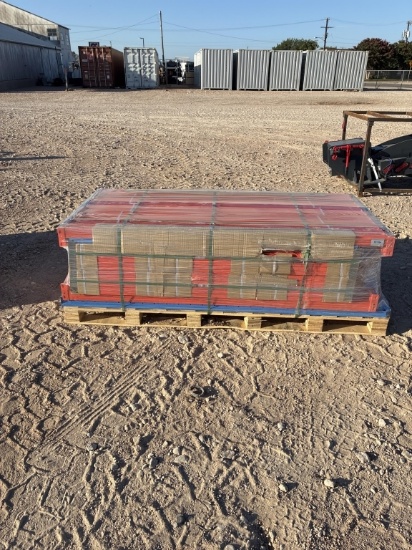 40' 6 Section Heavy Duty Metal Shelving