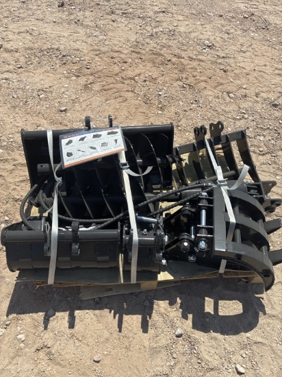 AGT 9pc Mini Excavator Attachment Set