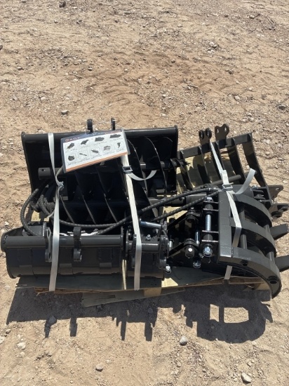AGT 9pc Mini Excavator Attachment Set