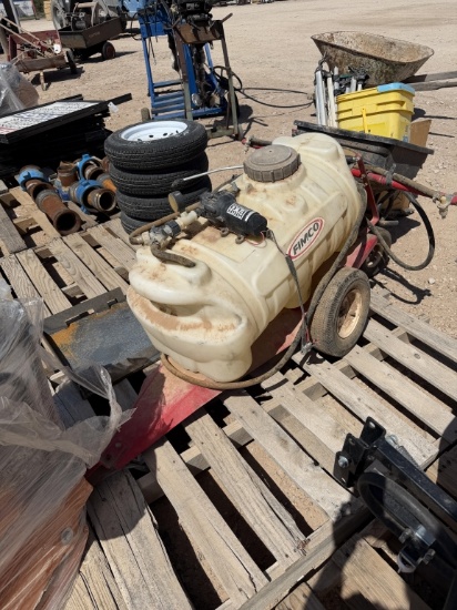 Tow behind sprayer