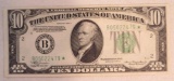 1934 A $10 Federal Reserve Note