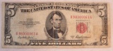 1953 A $5 US Note