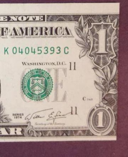 1974 $1 Federal Reserve Note