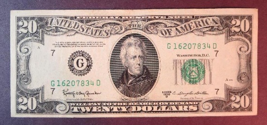 1950 D $20 Federal Reserve Note