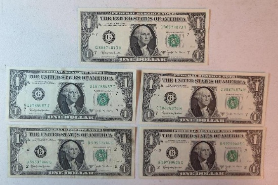 1963 B $1 Federal Reserve Note