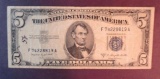 1953 B $5 Silver Certificate