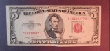 1953 B $5 US Note