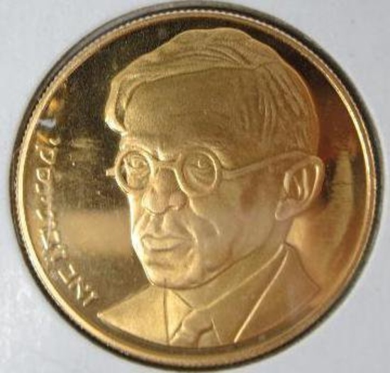 1980 Zeev Jabotinsky Gold Coin
