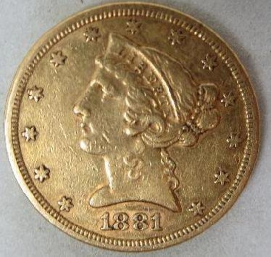 1904 $5 Gold Liberty Head