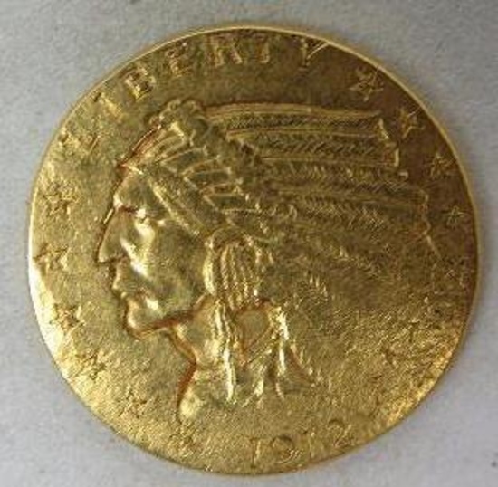 1912 P $2.50 Gold Indian