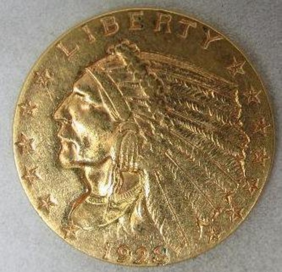 1928 $2.50 Gold Indian