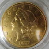 1877-S $20 Liberty Head Double Eagle Gold Coin
