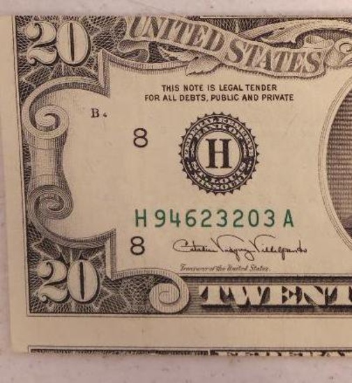 1990 $20 Federal Reserve Note