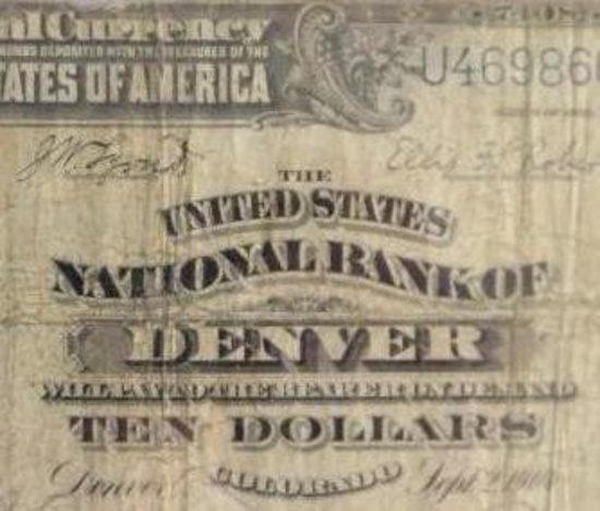 1902 $10 National Currency