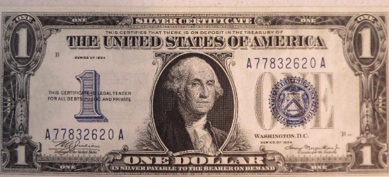 1934 $1 Silver Certificate