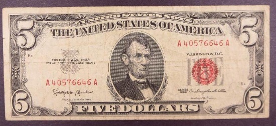 1963 $5 US Note