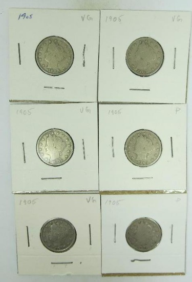 1905-P Liberty Head Nickels