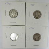 1935 Mercury Dimes